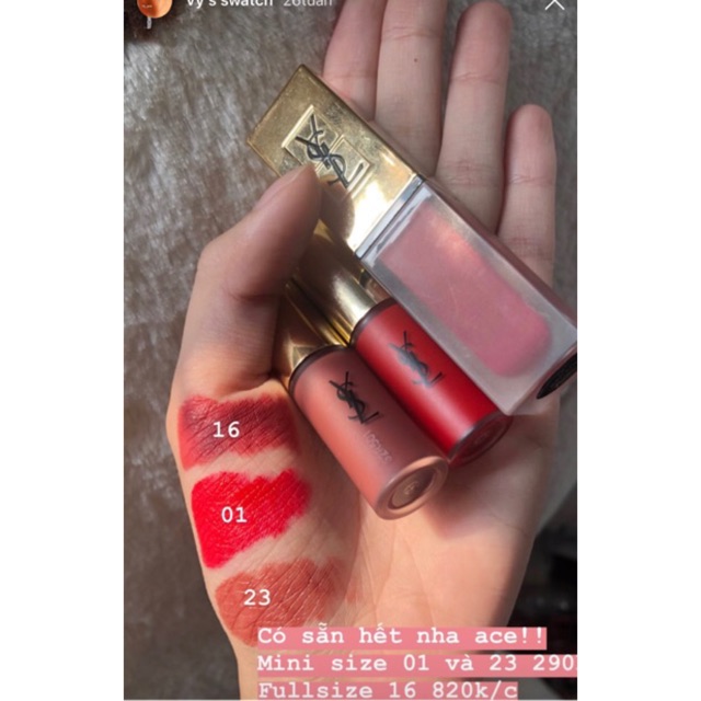 Full set son 3 cây YSL