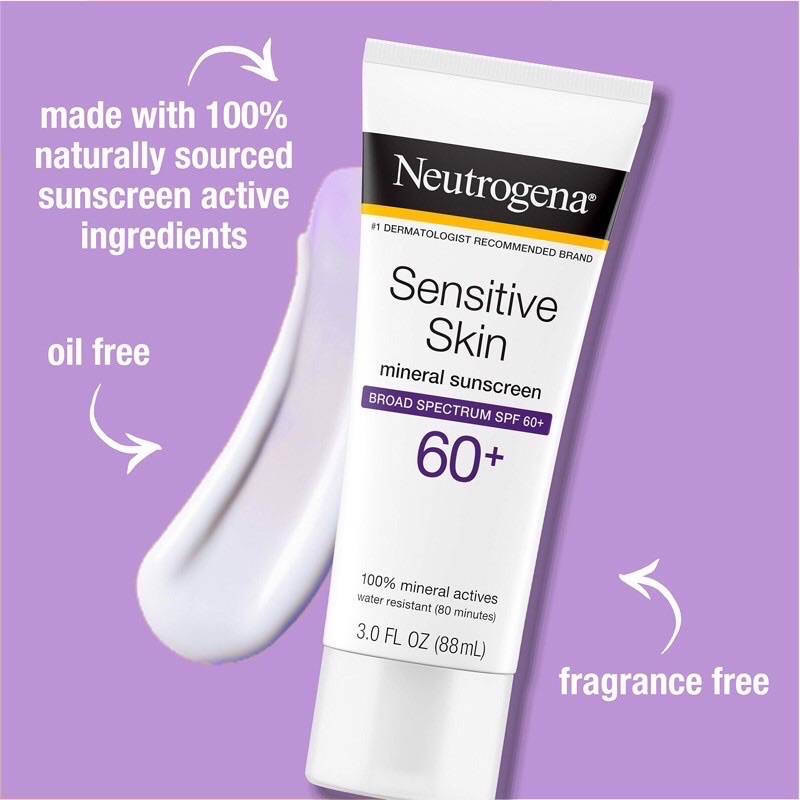 Kem chống nắng dành cho da nhảy cảm Neutrogena Sensitive Skin Sunscreen Lotion SPF 60
