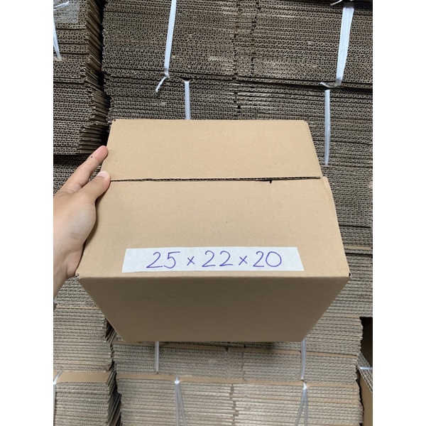 100 hộp kt 25x22x20 cm - Hộp carton trơn