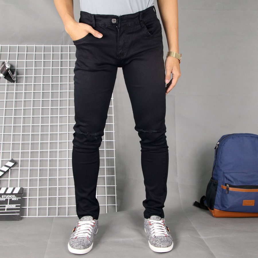 Quần jean nam xám co giãn cào xước TS100 Tronshop | BigBuy360 - bigbuy360.vn