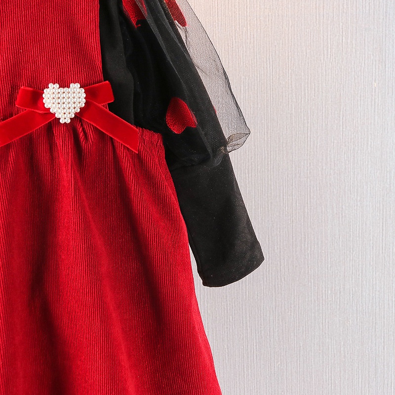 Bộ Đầm Dài Tay + Đầm Thời Trang Hàn Quốc Dành Cho Bé Gái 0-4 Tuổi