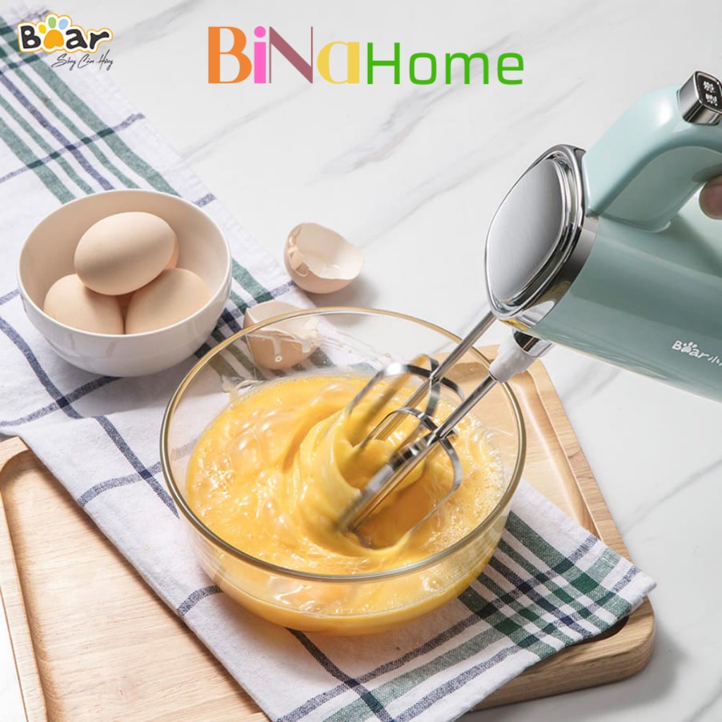 Máy Đánh Trứng Trộn Bột đa năng để bàn Bear DDQ-B03V1 Chính hãng Bảo hành 18 tháng BINAHOME