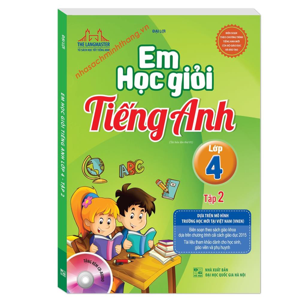 Sách - Em học giỏi tiếng Anh lớp 4 tập 2 (tái bản kèm CD)