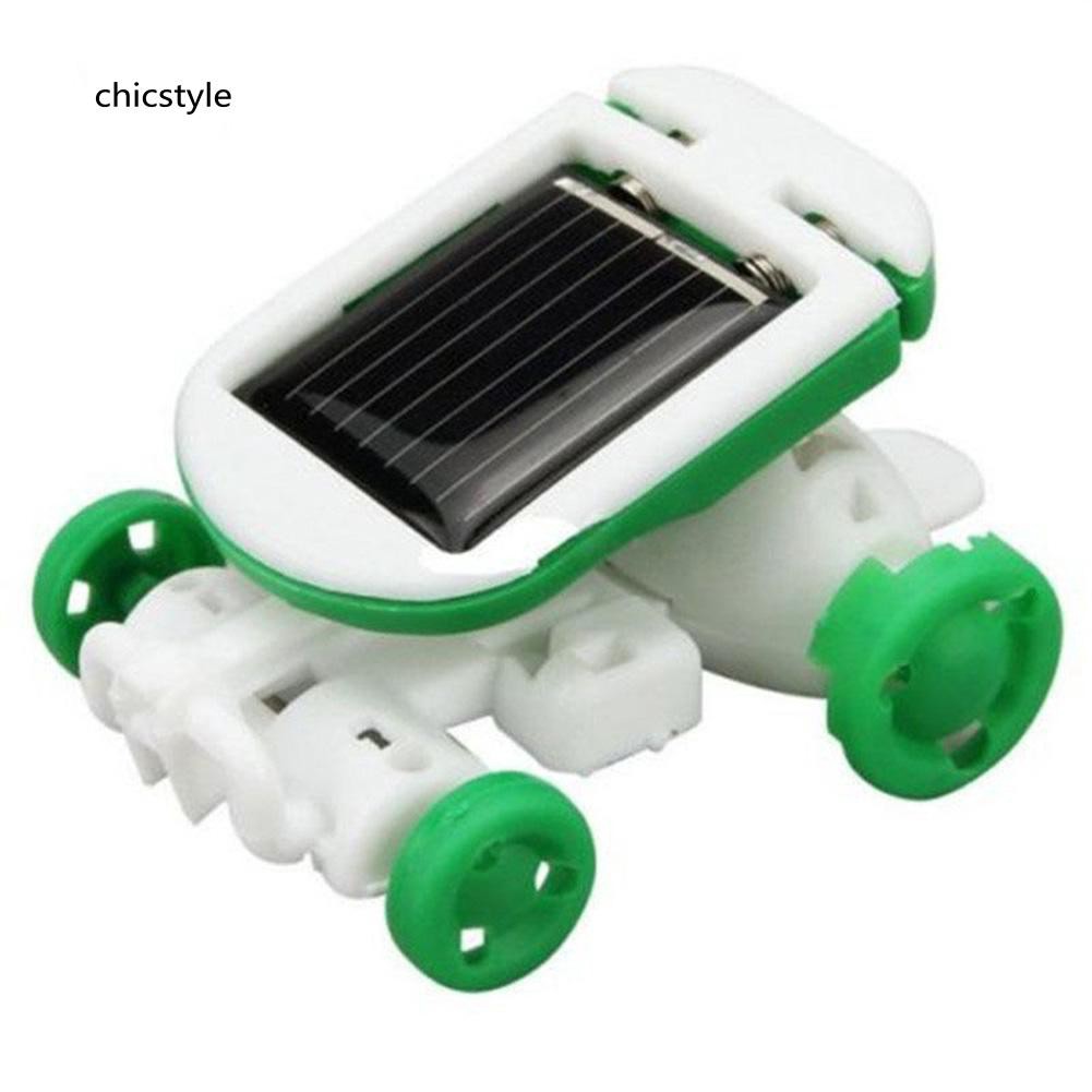 Bộ đồ chơi robot giáo dục 6 trong 1 sử dụng năng lượng mặt trời độc đáo cho trẻ em