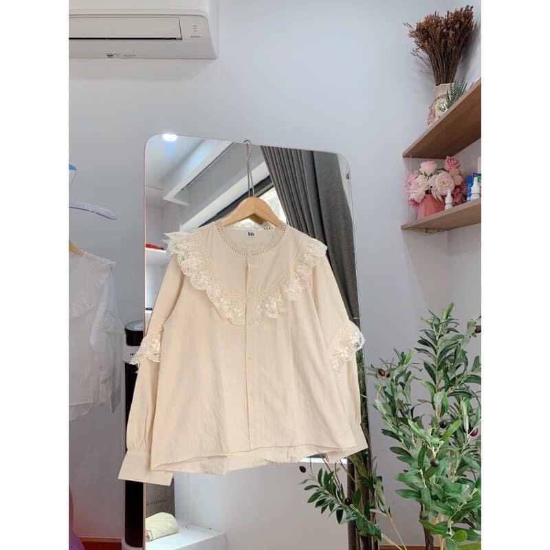 ❤️❤️ ÁO SƠMI  BABYDOLL TIỂU THƯ CỔ VIỀN REN