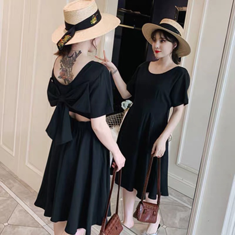 🍒Đầm hở lưng đính nơ Bigsize 60-85 ký | BigBuy360 - bigbuy360.vn