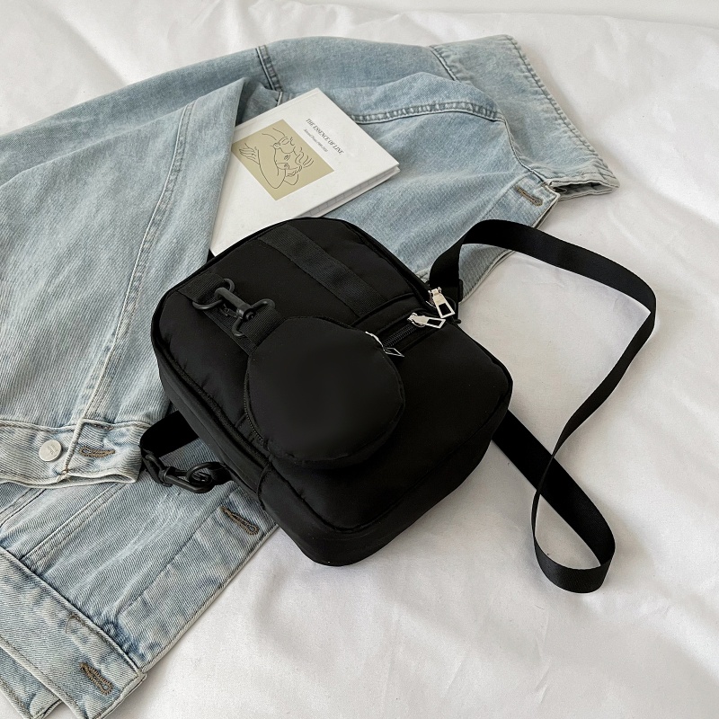 Youyo Túi Đeo Chéo Vai Nhỏ Bằng Nylon Phong Cách Vintage Có Thể Tái Sử Dụng Cho Nữ Sinh