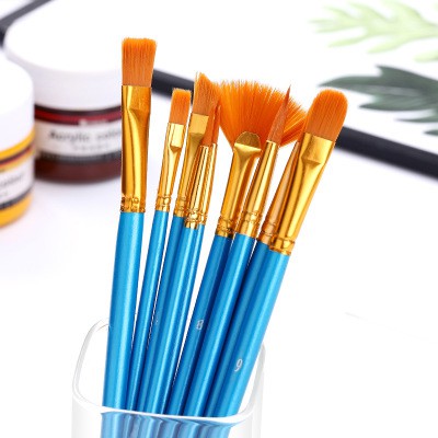 Bộ 10 Cọ Vẽ Màu Nước Chuyên Nghiệp - Set 10 Cọ Tô Vẽ Tranh Màu Acrylic, Sơn Dầu Chuyên Dụng