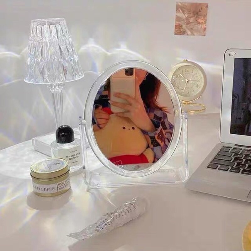 Gương để bàn 2 mặt , xoay 360 độ