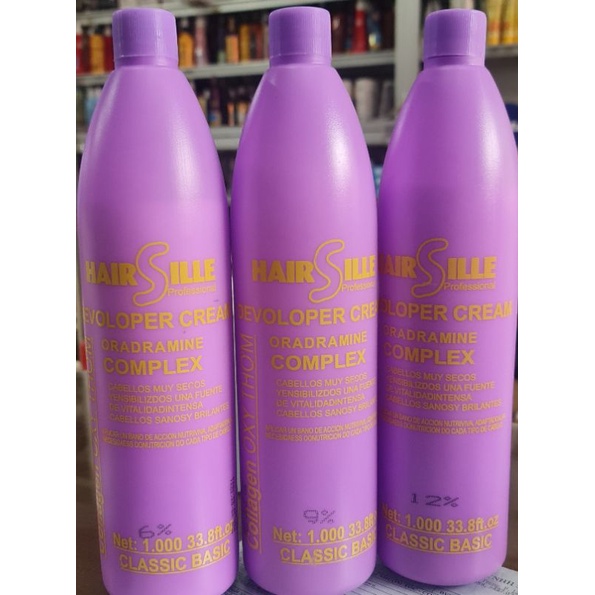 Oxy Hair Sille Sữa Collagen chai tím 1000 ml siêu thơm lên màu nhanh ít khô tóc  Tận Gốc  trợ nhuộm không rát da đầu .