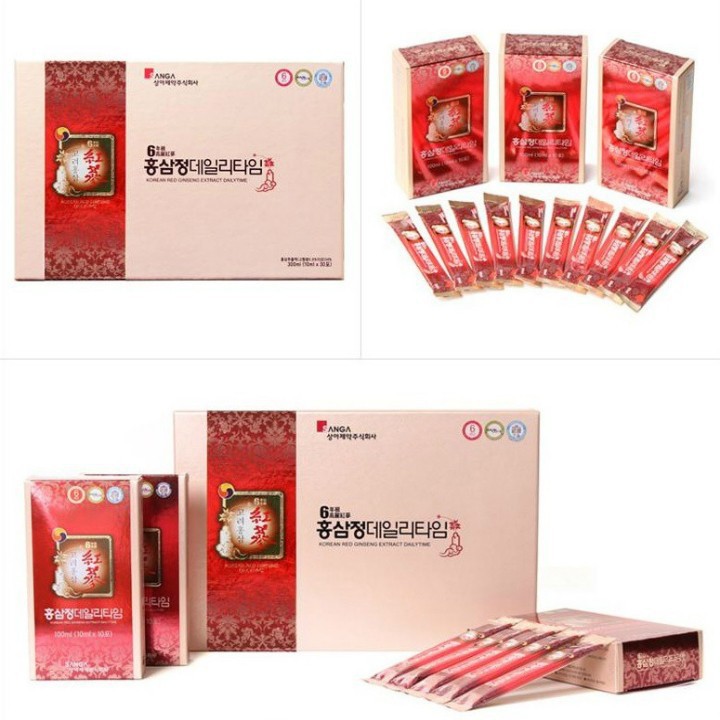 [DATE MỚI] Nước Hồng Sâm Nguyên Chất Sanga Người Lớn Hàn Quốc, Hộp  30 gói
