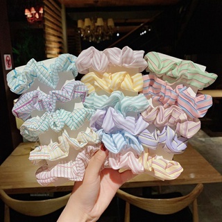 Dây cột tóc scrunchies hologram clip ảnh thật - Dư Tú Lệ