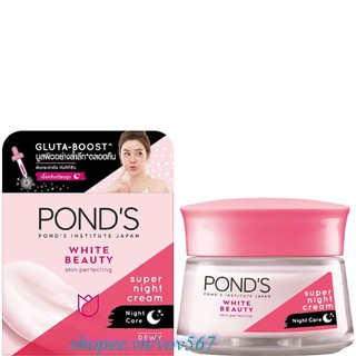 Kem dưỡng trắng da Ponds 50g hồng rạng rỡ ban đêm White Beauty 100% chính hãng, uxu.vn cung cấp và bảo trợ.
