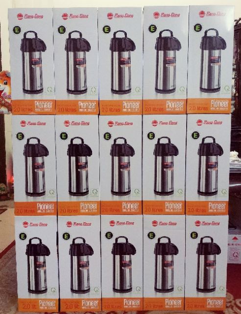 Phích nước Rạng Đông cao cấp 2,5 lít có cần bơm, đế xoay 360 độ, 2545ST1.E