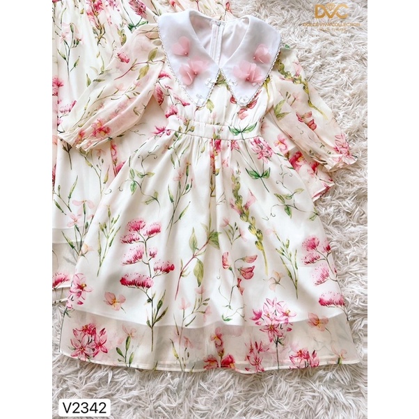 V2341, V2342 Váy voan hoa nhí cho mẹ và bé - (DVC&amp;ACC) Dolce viva colection