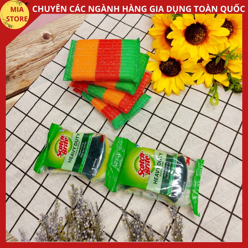 {Hàng sale} Combo 4 Miếng rửa chén mút vệ sinh bát dĩa siêu sạch.