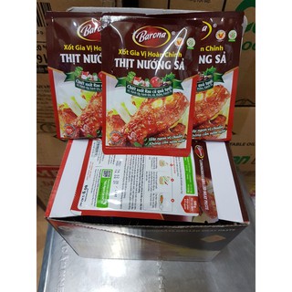 Túi Xốt Gia Vị Hoàn Hảo Thịt Nướng Sả Barona 80g 5.0