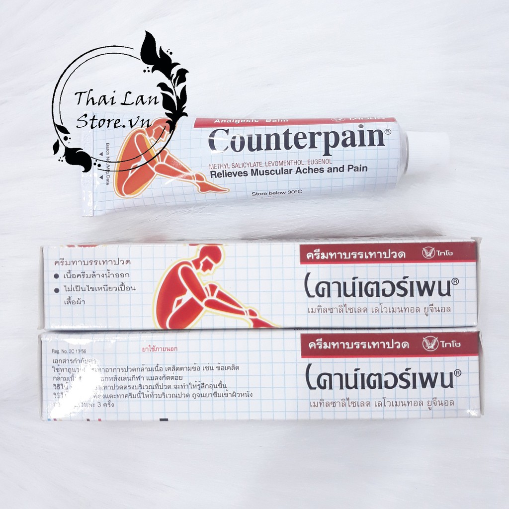 Cao xoa bóp counterpain thái lan 60g dành cho thấp khớp - ảnh sản phẩm 5