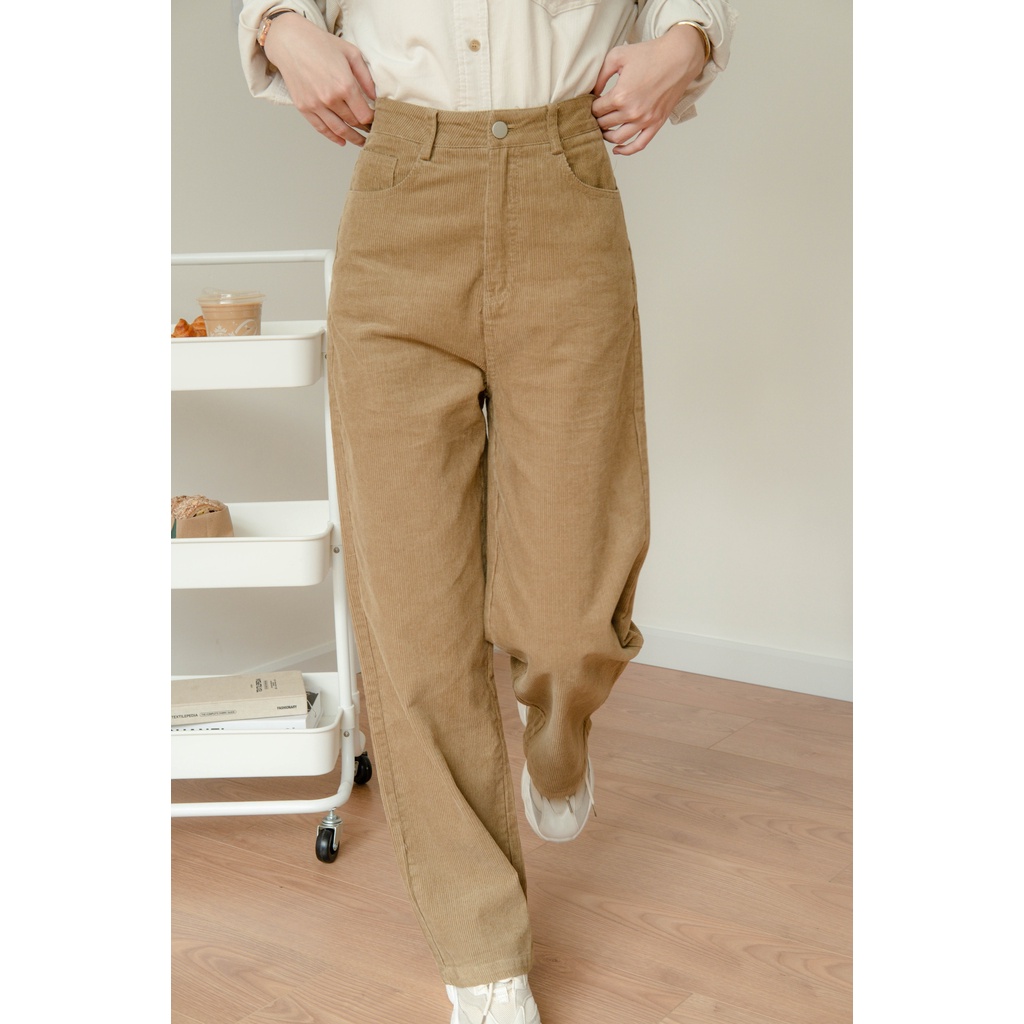 Quần ống suôn nhung LENCLOTHING 8257-8258-8259
