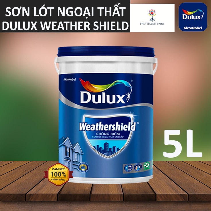 Sơn lót chống kiềm ngoại thất - Siêu cao cấp - Dulux Weathershield - Lon 5L
