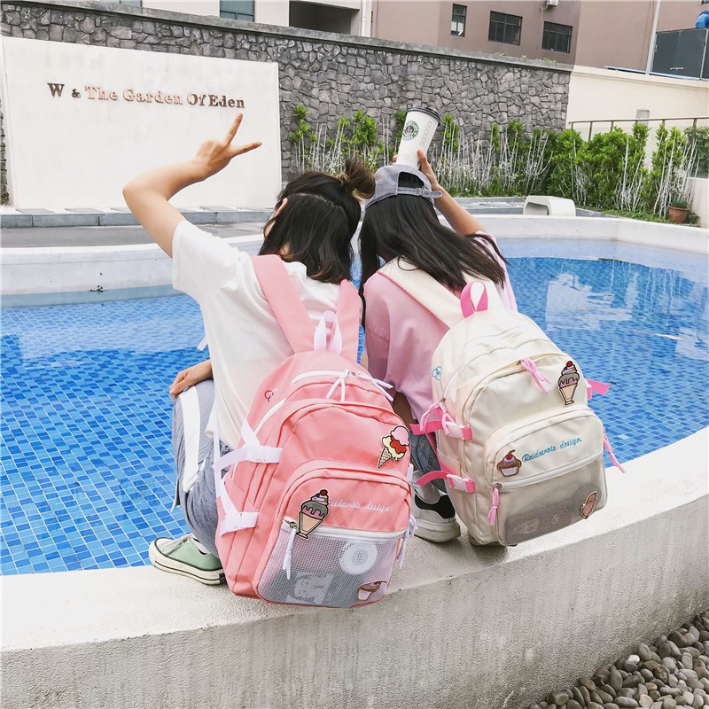Balo Ulzzang Pink 2018