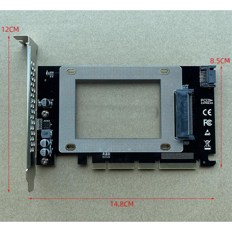 PCIE 3.0 X4/X8/X16 to U.2 SFF-8639 Adapter U.2 to PCI-E Riser Card U.2 SSD SATA PCI Express Card for 2.5 Inch SATA HDD