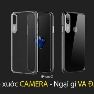 Ốp lưng bảo vệ Camera cho iPhone 7/8/7Plus/8Plus/iPhone X trong suốt