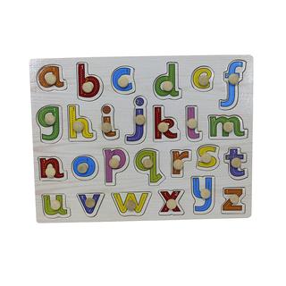 Đồ chơi gỗ bảng chữ cái thường có núm DG1-086