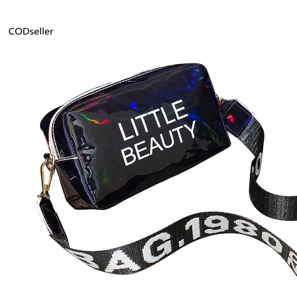 COD_ Fashion Accessory Women Purse Lightweight Laser Crossbody Bag Large Capacity for Work