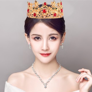 Vương miện cài tóc đính đá pha lê dành cho cô dâu