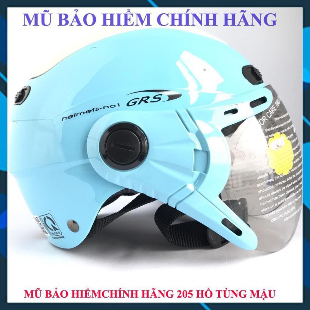Mũ bảo hiểm nửa đầu grs a102k Xanh nước [ Chính Hãng ]