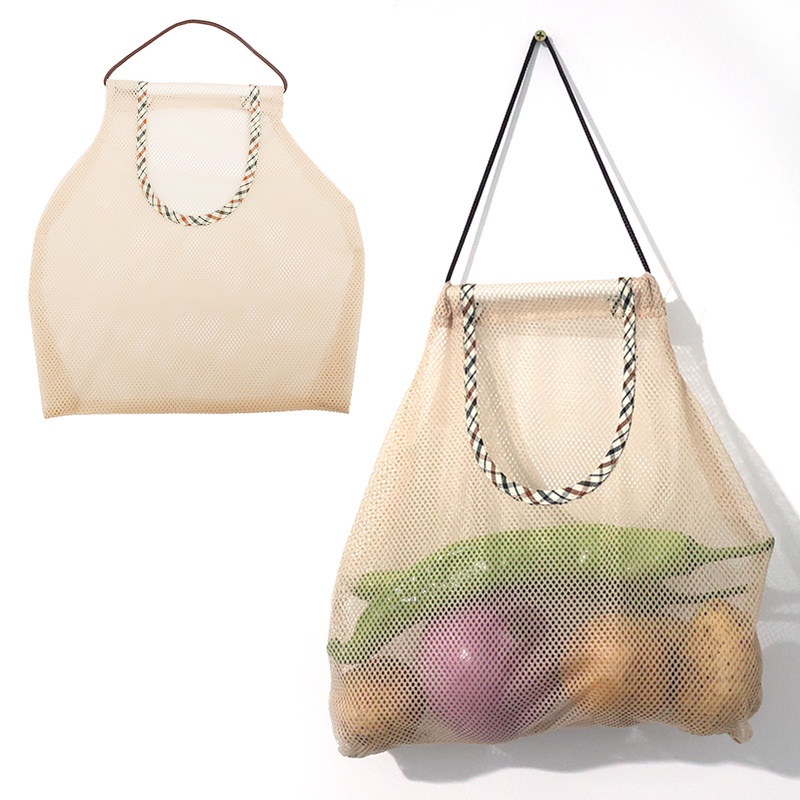 Túi Lưới Treo Đựng Hành Tỏi Rau Củ Quả Đa Năng Sức Chứa Lớn Có Thể Tái Sử Dụng