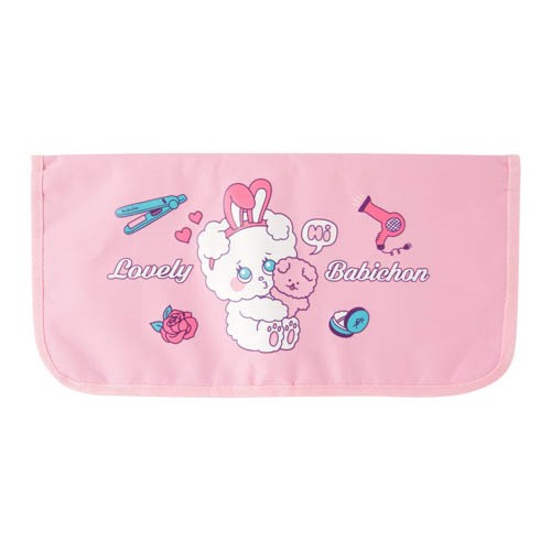 Túi ARTBOX Hàn Quốc Màu Hồng Đựng Máy Làm Tóc Hình Barbichon