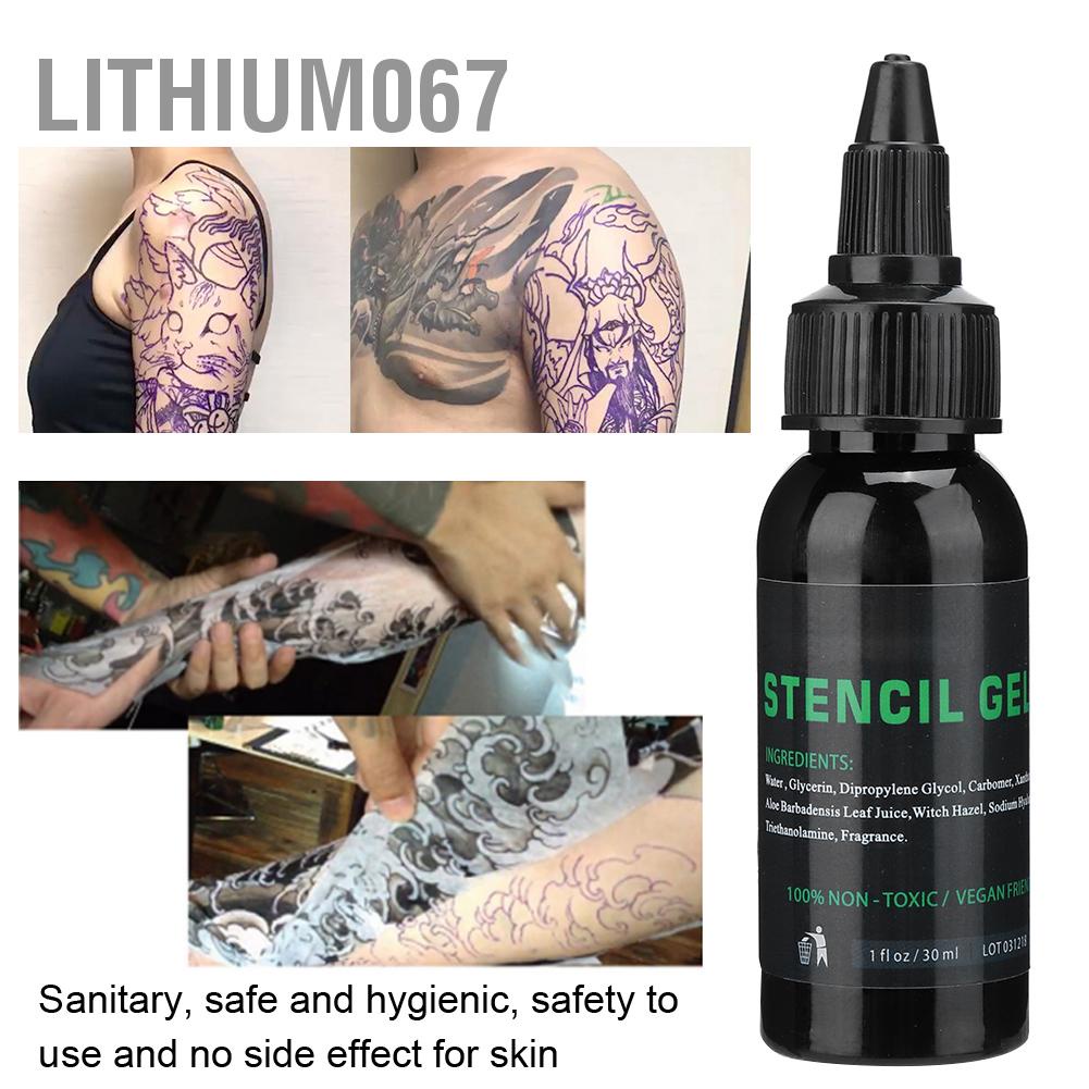 Lithium067 30ml Professional Tattoo Transfer Gel Stencil Cream Body Art Tools Accessory