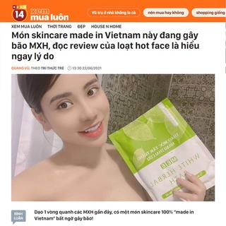 [Chính hãng] Thảo Mộc Tắm Trắng Nhau Thai Cừu gói 180 gr - Mee Natural