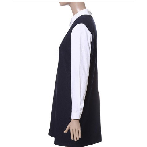 Đầm Mix Sơ Mi Trắng  DR03