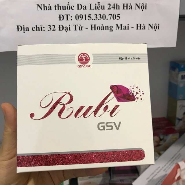 Rubi GSV viên uống giúp đẹp da tóc móng