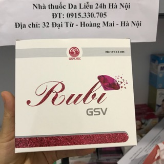 Rubi GSV viên uống giúp đẹp da tóc móng