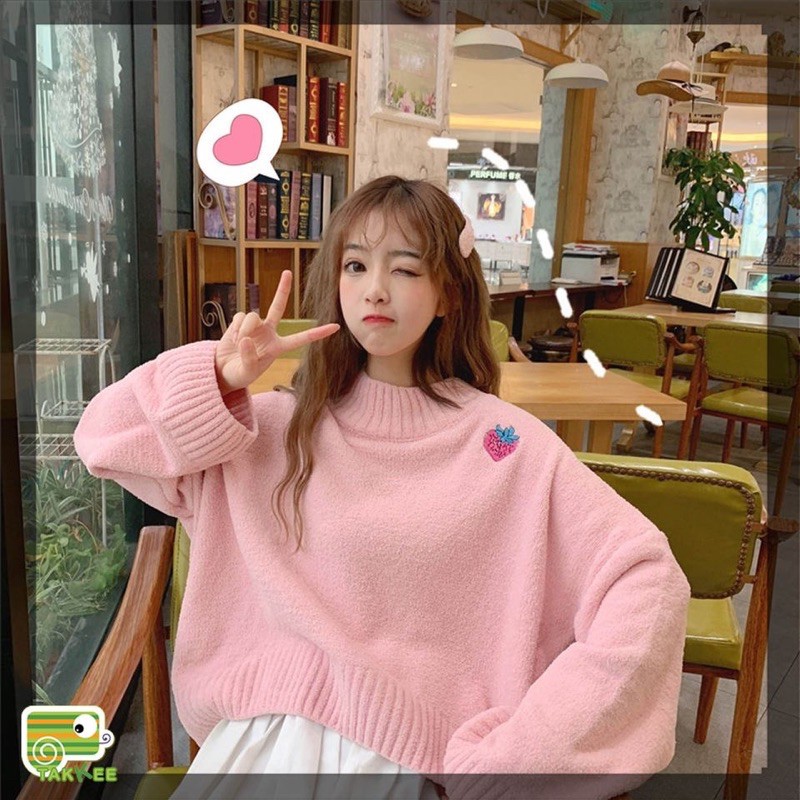 ÁO LEN CỔ TRÒN PHONG CÁCH HÀN QUỐC SIÊU ĐẸP