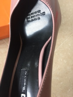 Giày cao gót màu hồng đỗ sz 35