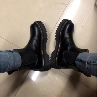 Boots da lì cổ thấp đế cao cá tính