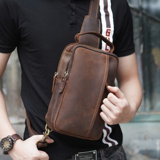 TÚI ĐEO CHÉO NAM DA BÒ SÁP ĐA NĂNG - 150230