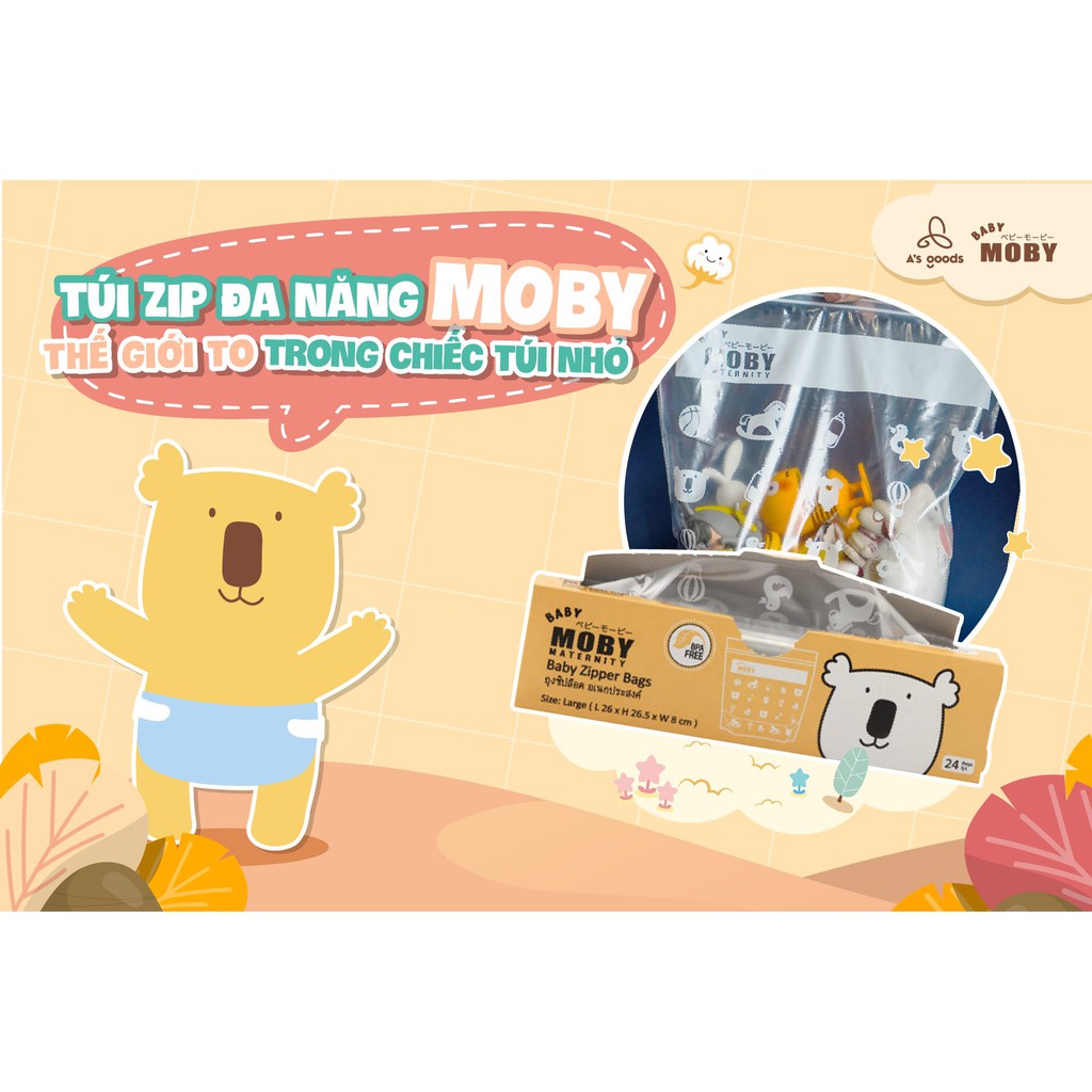 TÚI ZIP ĐA NĂNG BABY MOBY