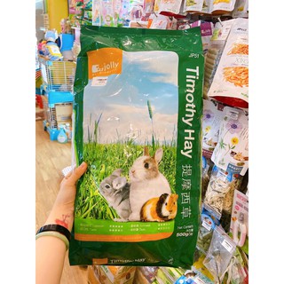 cỏ timothy nguyên cành 500gr Jolly dành cho thỏ, bọ trên 6 tháng tuổi
