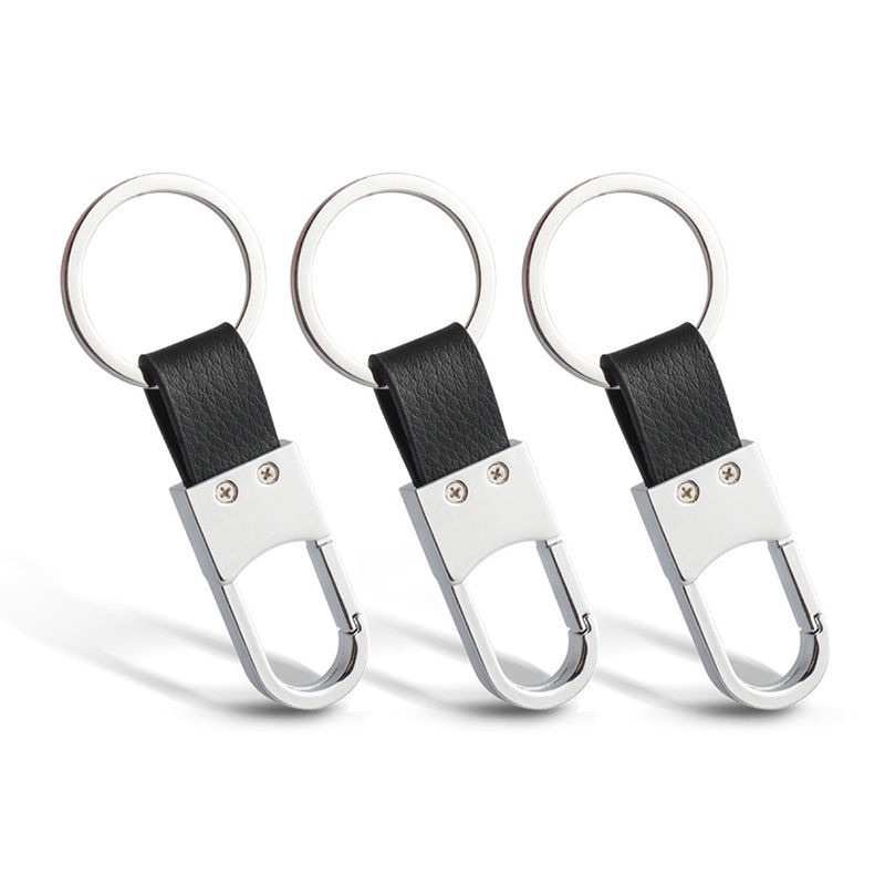 Móc khóa xe máy ô tô có chốt móc đĩa quần inox cao cấp 024