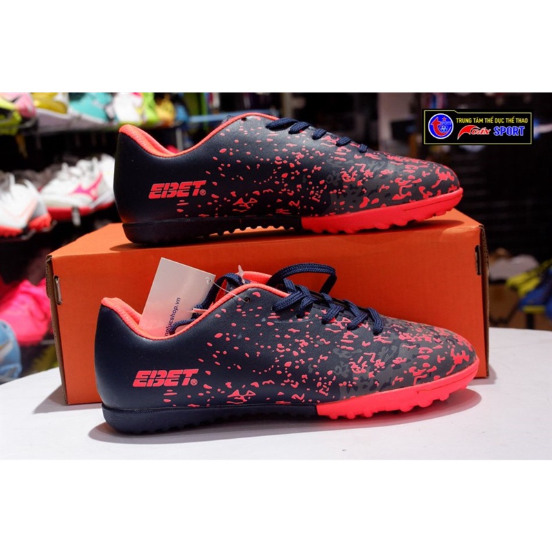 Giày đá bóng ebet - đen chấm cam(size38-44)