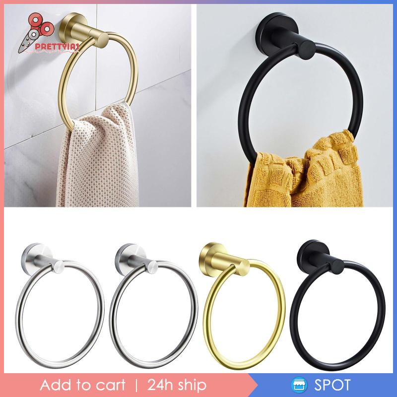 Giá Treo Khăn Tắm Hình Tròn Prettyia1] Tiện Dụng