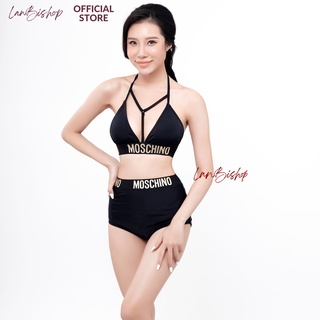 Đồ Bơi Nữ Bikini Đi Biển  Hai Mảnh Moschino Ngang  Hm- 032