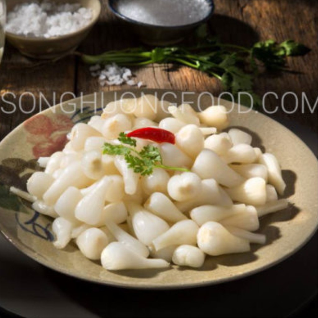 Củ Kiệu Ngâm Chua Ngọt Sông Hương Foods Hũ 370g - Ăn kèm , bún , phở , mì tôm , thịt nướng , tốt tiêu hóa