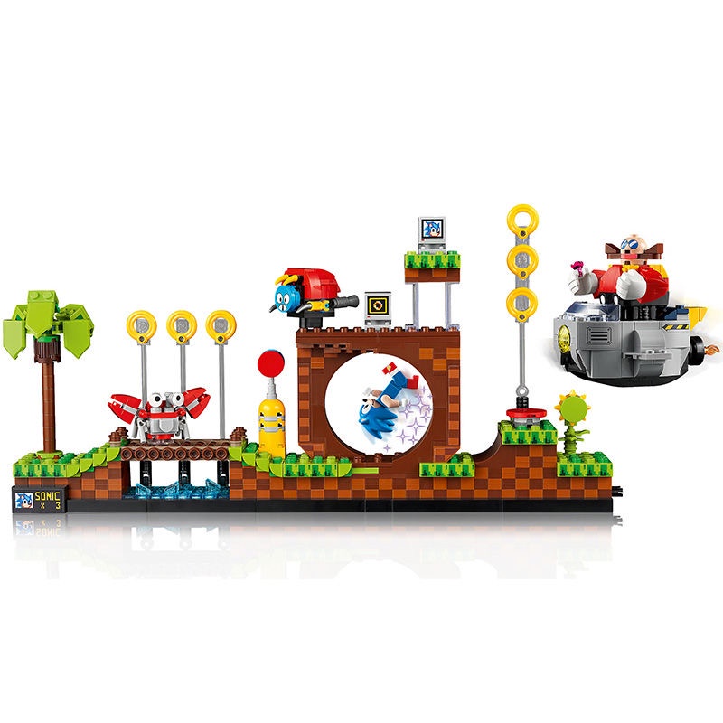 Phim hoạt hình xây dựng gạch sonic the hedgehog trò chơi brinquedos đồ chơi cho trẻ em năm mới trẻ em kỳ nghỉ hè hiện tại tương thích với lego